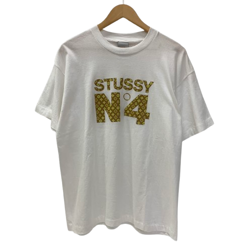 ステューシー STUSSY 00s 銀タグ N°4 Tシャツ Tシャツ ホワイト Lサイズ 201MT-3893