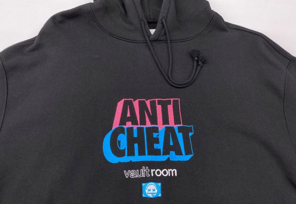 ボルトルーム VAULTROOM ANTI CHEAT Hoodie アンチ チート フーディ スウェット パーカー 黒 パーカ 刺繍 ブラック Lサイズ 104MT-1884