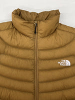 ザノースフェイス THE NORTH FACE THUNDER JACKET サンダー ジャケット PERTEX ジップアップ アウトドア ダウン アウター インナー 茶 ジャケット ロゴ ブラウン Mサイズ 104LT-236