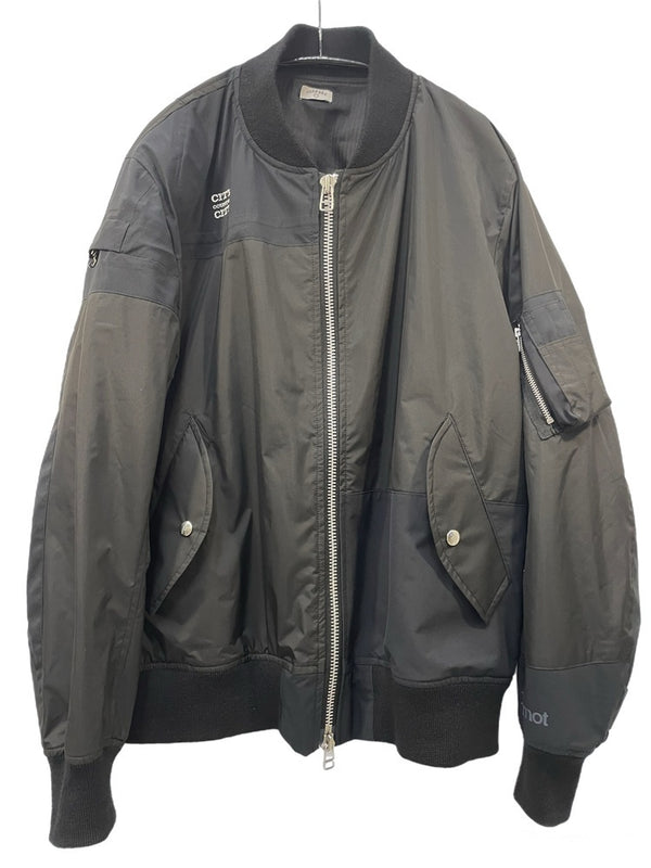 シティーカントリーシティー CITY COUNTRY CITY OLD PARK x Marmot & WINDSTOPPER® MA-1 XL ジャケット ブラック 601MT-15