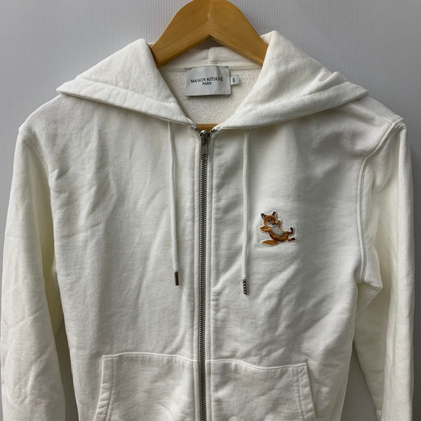 メゾンキツネ MAISON KITSUNE チラックス フォックス ジップ パーカー IU00353KM0001 パーカ ホワイト 201LT-441