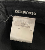 ディースクエアード DSQUARED2 DEAN＆DAN クラッシュ加工 ロゴベースボールキャップ 　黒 ピンク S82BC0028 帽子 メンズ帽子 キャップ ブラック 101hat-166