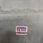 【曜日割引対象外】 ヴィンテージ vintage 40's MONTGOMERY WARD PIONEER DU-ALLS 長袖シャツ ブルー 15サイズ 201MT-4503 VB