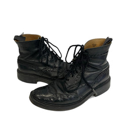 トリッカーズ Trickers MALTON D BLACK モールトン ウイングチップ カントリーブーツ MADE IN ENGLAND イングランド製 英国製 M2508 メンズ靴 ブーツ カントリー ブラック UK7 1/2 101sh-2215