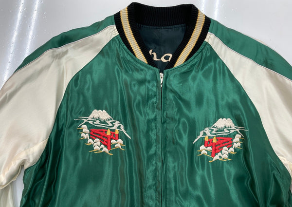 テーラー東洋 TAILOR TOYO  Early 1950s Style スーベニア スカジャン 白龍柄 リバーシブル WHITE DRAGON LANDSCAPE TYE TT15390 ジャケット 刺繍 マルチカラー Mサイズ 104MT-2175