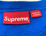 シュプリーム SUPREME 19AW F**K You Crewneck  sweat shirt クルーネック スウェット 厚手 長袖 青 スウェット ロゴ ブルー Mサイズ 104MT-1326