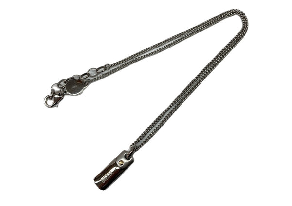 ディーゼル DIESEL DOG TAG NECKLACE ドッグ タグ ネックレス ロゴプレート ペンダント 銀 DX1116040 メンズジュエリー ネックレス・ペンダント ロゴ シルバー 104A-77
