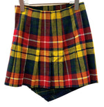 ラルフローレン RalphLauren POLO 現行タグ Plaid woolen skirt プラッド ウールン 巻きスカート ラップスカート ウール 毛 ベルト グリーン 緑 レッド 赤  黄色 SIZE0 211843300001 スカート チェック マルチカラー 104LB-38