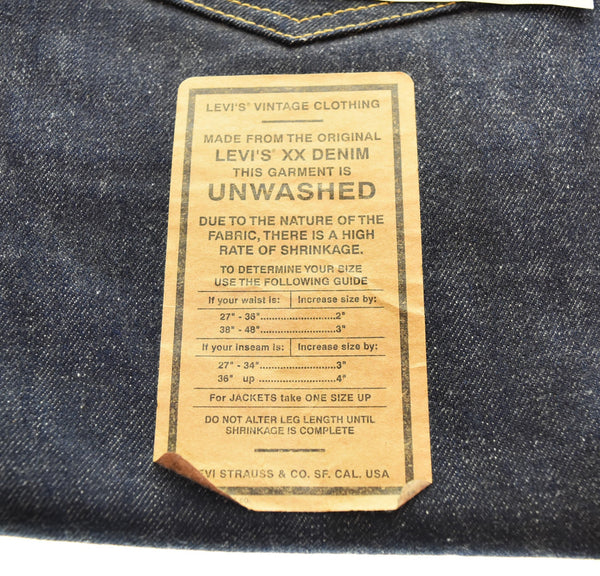 リーバイス Levi's 501XXC DEAD STOCK デッドストック アメリカ製 復刻 555 バレンシア 工場  LVC BIG E  98年製 90年代 90's 90s 37201-0003 デニム ブルー W34L36 103MB-601