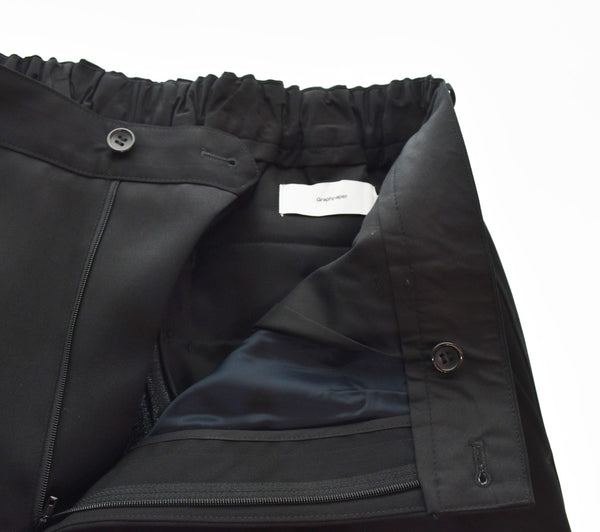 グラフペーパー  Graphpaper 23SS Scale Off Wool Tapered Slacks パンツ GM231-40169B ボトムスその他 ブラック 2 103MB-620