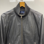 フレッドペリー FRED PERRY ラムレザーブルゾンジャケット ジャケット ブラック Mサイズ 201MT-4346