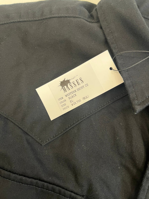 マシス MASSES WESTERN SHIRTS CS ウエスタンシャツ 黒 XL 長袖シャツ ブラック 101MT-5141
