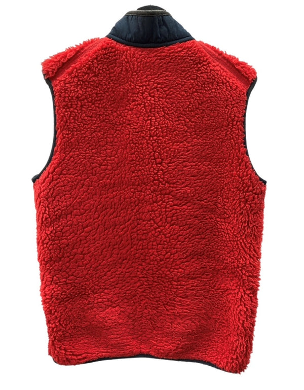 パタゴニア Patagonia レトロX ボアベスト フリース アウトドア 胸ポケット ロゴ刺繡 キッズ規格 USA製 RED 赤 STYLE65561 ベスト ロゴ レッド KIDS XL(14) 104LT-259