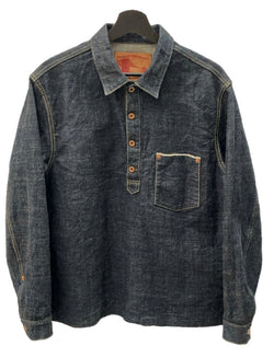 エフオービー ファクトリー FOB FACTORY G3 DENIM PULL OVER JKT デニム プルオーバー ジャケット インディゴ 青 F2384 サイズ 38 ジャケット 無地 ブルー 104MT-1334