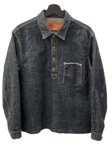 エフオービー ファクトリー FOB FACTORY G3 DENIM PULL OVER JKT デニム プルオーバー ジャケット インディゴ 青 F2384 サイズ 38 ジャケット 無地 ブルー 104MT-1334