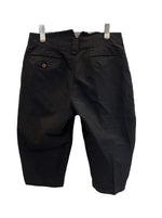 コムデギャルソン COMME des GARCONS HOMME PLUS オム プリュス  ポリ縮絨ショートパンツ 黒 ハーフパンツ ブラック SSサイズ XS 101MB-740