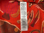 パタゴニア Patagonia Tidal Threads Camp Shirt タイダル スレッズ キャンプ シャツ アロハ 開襟 オープンカラー 魚柄 52567SP25 半袖シャツ 総柄 オレンジ Sサイズ 104MT-1951