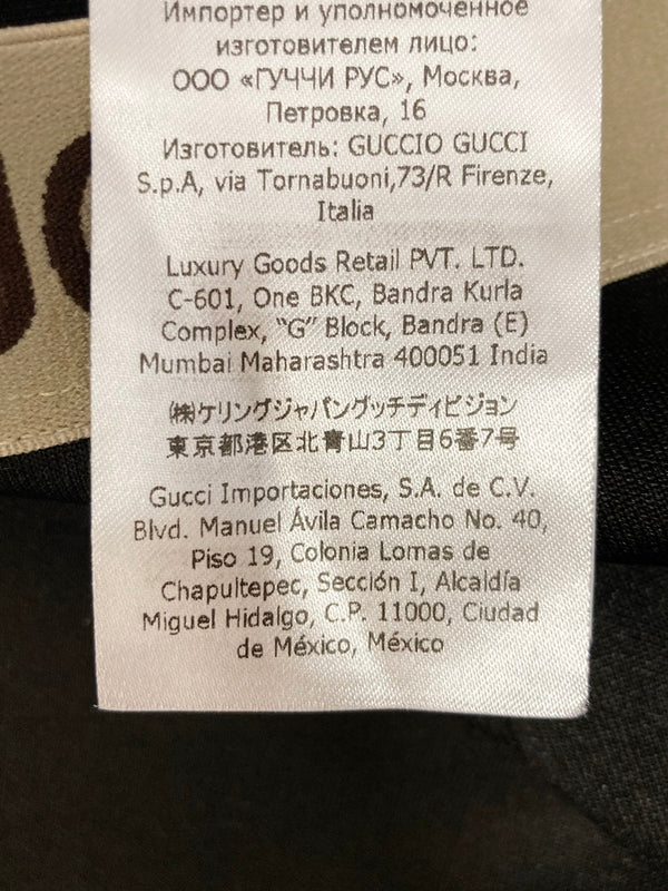 グッチ GUCCI レギンス ウエストロゴ 黒 無地 イタリア製 672400 XJDS6 ボトムスその他 無地 ブラック SSサイズ XS 101MB-497