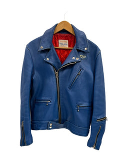 ルイスレザー Lewis Leathers サイクロン ヴィンテージターコイズ 青 ダブルライダース レザージャケット 38 ジャケット ブルー 101MT-5276