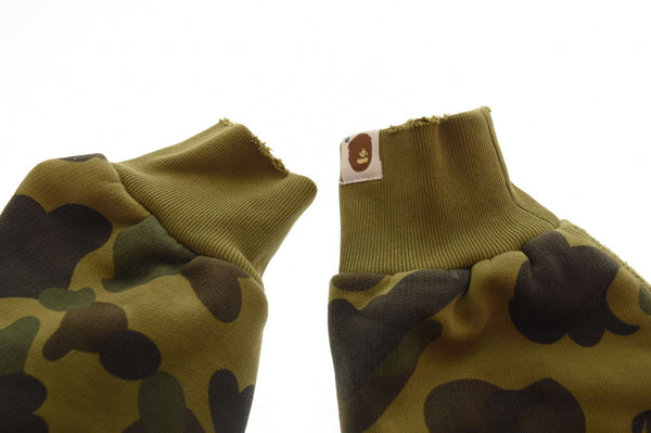 ア ベイシング エイプ A BATHING APE 1st Camo Heavy Wash Cropped Fit Zip Hoodie ファースト カモ ウォッシュ加工 ジップ 001ZPL301308M パーカ グリーン Sサイズ 103MT-2410