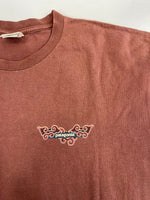 パタゴニア PATAGONIA 90s Vintage ヴィンテージ Beneficial T's  USA製 ロゴプリントTシャツ 茶 Tシャツ ブラウン Lサイズ 101MT-4735