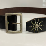 【曜日割引対象外】 【中古】エイチティーシー HTC エンドスタッズ USA製 サイズ34 ベルト・サスペンダー メンズベルト ブラック 201goods-706 VB