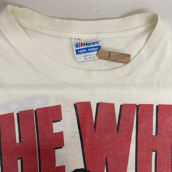 【曜日割引対象外】 ヴィンテージ vintage 80's THE WHO The Kids Are Alright Tour 1989 Hanes USA製 Tシャツ ホワイト XLサイズ 201MT-4592 VB
