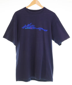 ナイキ NIKE OLD NIKE 00'S スウォッシュ SWOOSH 銀タグ Tシャツ ネイビー Mサイズ 103MT-3201