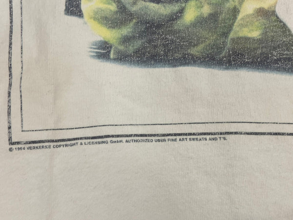 ヴィンテージ vintage 90's 90年代 FRUIT OF THE LOOM Kim Anderson キムアンダーソン 写真家 アートT シングルステッチ XL Tシャツ ホワイト LLサイズ 101MT-4335