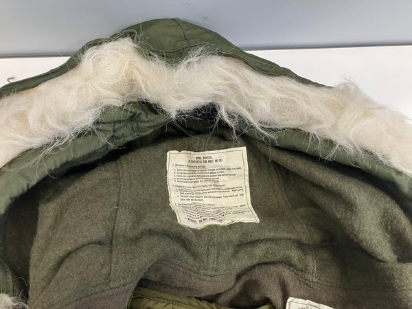 ミリタリー military US ARMY 米軍 実物 M-65 フィッシュテールパーカー モッズコート ブラスジッパー フルセット VINTAGE ヴィンテージ MEDIUM コート カーキ Mサイズ 101MT-4907