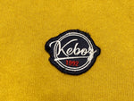 ケボズ Keboz BB SMALL WAPPEN SWEAT MOCKNECK YELLOW プルオーバー モックネック トレーナー スウェット ロゴ イエロー Sサイズ 101MT-2303