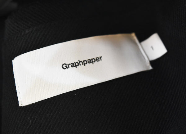 グラフペーパー Graphpaper Light Melton Shawl Collar Coat ショールカラーコート GM233-10240B 1 ジャケット ブラック 103MT-3404