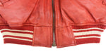 アビレックス AVIREX 90's 90年代 レザー スタジャン ラグラン スタジアムジャンパー ジャケット レッド Sサイズ 103MT-3102
