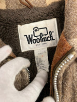 ウールリッチ WOOLRICH 70s 70's USA製 白タグ ウールチェック柄 ジャケット ジップアップ YKKジッパー ヴィンテージ 茶  ジャケット マルチカラー Sサイズ 101MT-5286