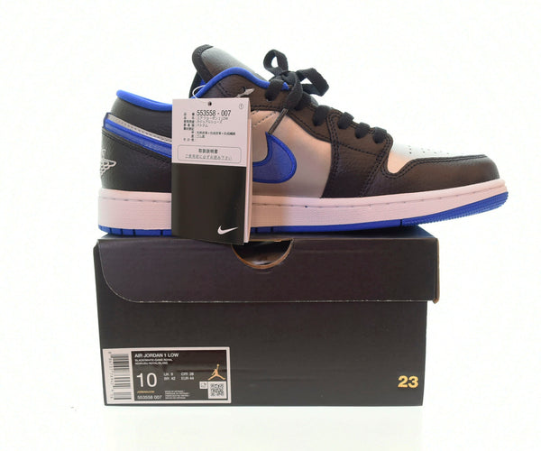 ナイキ NIKE Air Jordan 1 Low エアジョーダン1 ロー Black Game Roya /Metallic Platinum ゲームロイヤル 553558 007 メンズ靴 スニーカー ブルー 28cm 103S-650