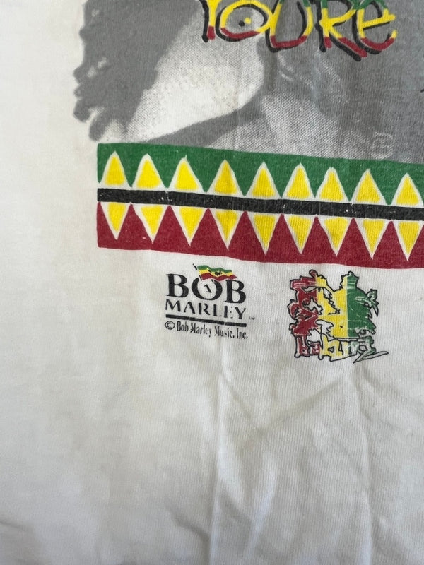 ヴィンテージ vintage BOB MARLEY ボブマーリー バックプリント 白 Tシャツ ホワイト Lサイズ 101MT-4788