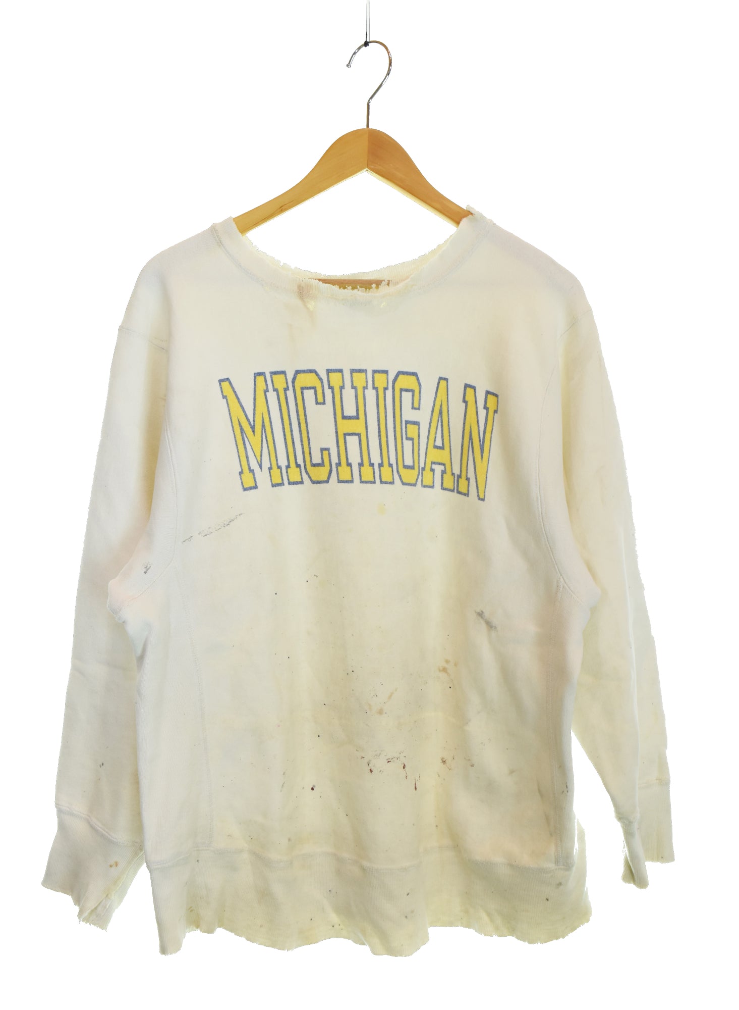 80s Champion チャンピオン リバースウィーブ ホワイトボディー染込み 80s ビンテージ チャンピオン リバースウィーブ 染み込みプリント