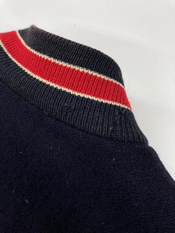 ミッチェルアンドネス Mitchell & Ness 1951 AUTHENTIC WOOL VARSITY JACKET ウール バーシティ ジャケット NEWYORK YANKEES ジップアップ 野球 アウター 紺 ジャケット ロゴ ネイビー Lサイズ 104MT-2149