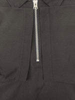 サカイ sacai 24SS Cotton Jersey Pullover ハーフジップ プルオーバー ポロシャツ 半袖 灰 24-03375M サイズ 2 半袖ポロシャツ 無地 グレー 104MT-2088