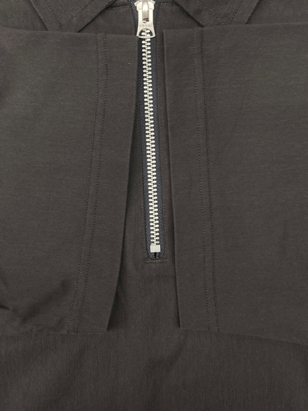 サカイ sacai 24SS Cotton Jersey Pullover ハーフジップ プルオーバー ポロシャツ 半袖 灰 24-03375M サイズ 2 半袖ポロシャツ 無地 グレー 104MT-2088