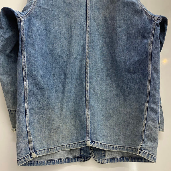 【曜日割引対象外】 リー Lee 90's 91-J 復刻 カバーオール デニム 412 ジャケット ブルー Lサイズ 201MT-4719 VB