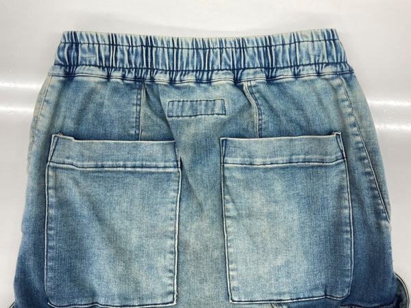 エーエフアーティファクト A.F ARTEFACT SARROUEL CARGO PANTS サルエル カーゴ パンツ スキニー ストレッチ デニム ズボン 青 無地 カーゴパンツ ブルー サイズ 2 104MB-289