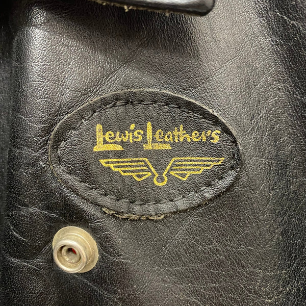 【曜日割引対象外】 ルイスレザー Lewis Leathers 70's~ BRONX JACKET ブロンクスジャケット OPTIZIP 青羽タグ レギュラーフィット ジャケット ブラック 38サイズ 201MT-3442 VB