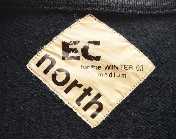 エレクトリックコテージ electric cottage 00s Vintage like Sweat 前V 脇ガゼット フロントV 00's スウェット ネイビー Mサイズ 103MT-3384