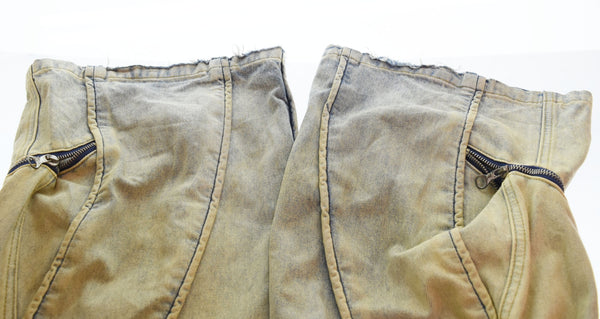 パーソンソール PERSON SOUL 23AW ウォッシンググラデーションデニム ジーンズ ギミック Y2K テック系 デニム ブルー LLサイズ 103MB-448