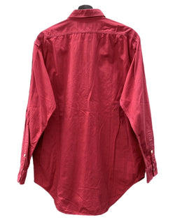 ラルフローレン RalphLauren POLO COUNTRY 90s L/S WORK SHIRT 長袖 ワーク シャツ ボタン ハミルトン社 赤 長袖シャツ 無地 レッド Mサイズ 104MT-2270