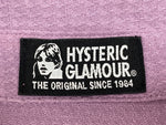 ヒステリックグラマー HYSTERIC GLAMOUR NIGHT GAMES ロングワンピース シャツ オーバーサイズ オーバーシルエット ヒスガール 日本製 PURPLE 紫 01211CO12 ワンピース プリント パープル フリーサイズ 104LT-200