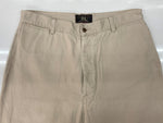 ダブルアールエル RRL 90s CHINO PANTS チノ パンツ ボタンフライ ワーク トラウザーズ 三ツ星タグ USA製 Ralph Lauren 薄茶 無地 チノパン ベージュ 32×31 104MB-346