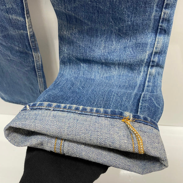 【曜日割引対象外】 リーバイス Levi's 70's ブッシュパンツ BIG E オレンジタブ デニム ブルー W27サイズ 201MB-1088 VB