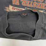 【曜日割引対象外】 ハーレーダビットソン HARLEY-DAVIDSON イーグル フレイム USA製 ロンT ブラック XLサイズ 201MT-4738 VB